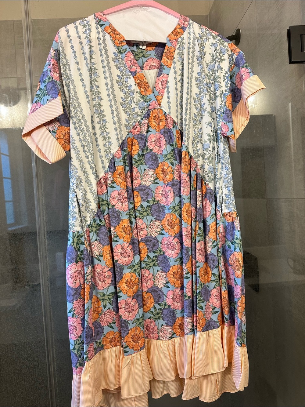 Mixed print Sundress